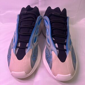 Yeezy 700 v3  Vibrant Blue and Charcoal Sneakers